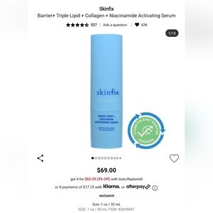 Skin Fix Barrier + Triple Lipid + Collagen Activating Serum